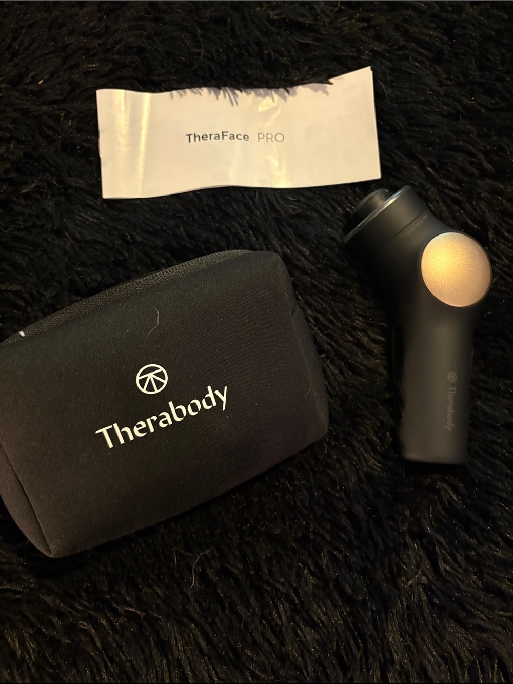 Therabody TheraFace PRO - Black with Gold Accent